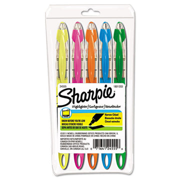 Sharpie® Liquid Pen Style Highlighters, Fluorescent Pink Ink, Chisel Tip, Pink-black-clear Barrel, Dozen freeshipping - TVN Wholesale